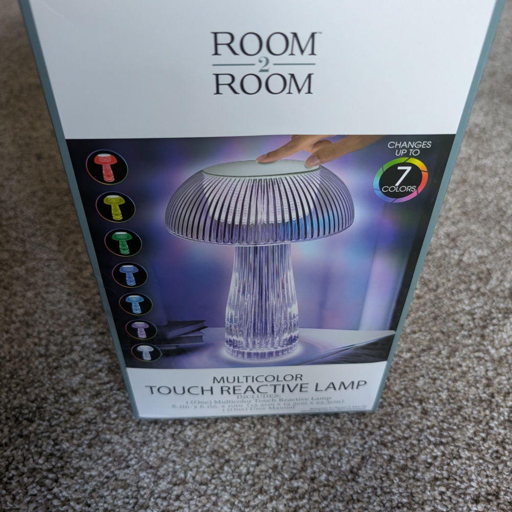 New! Mushroom Shaped Multicolor Touch Reactive Lamp